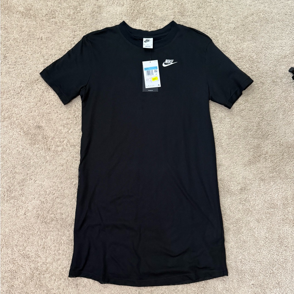Nike Black T-Shirt Dress From Japan